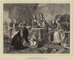 1786 में रानी का लॉज, विंडसर द्वारा एडगर मेलविले वार्ड